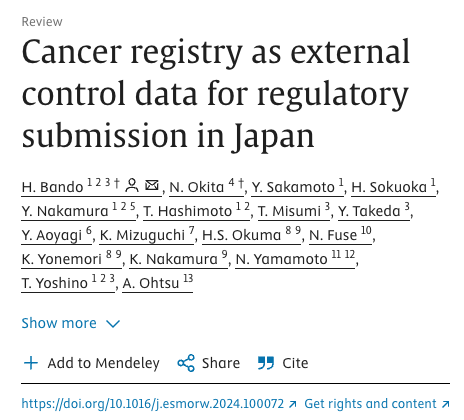 Yuji Uehara: Milestones in Japan’s cancer registry projects